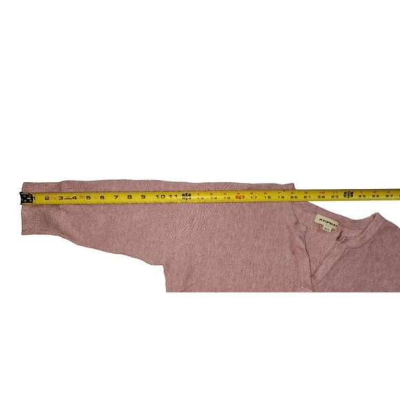 Repeat Womens Knit Sweater Pink 3/4 Sleeve Cotton/Viscose Blend Size L - Picture 4 of 7